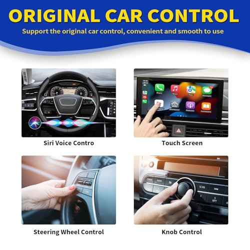 image for Flgocexs Wireless Carplay Adapter - 3 in 1 Wireless Carplay and Androi