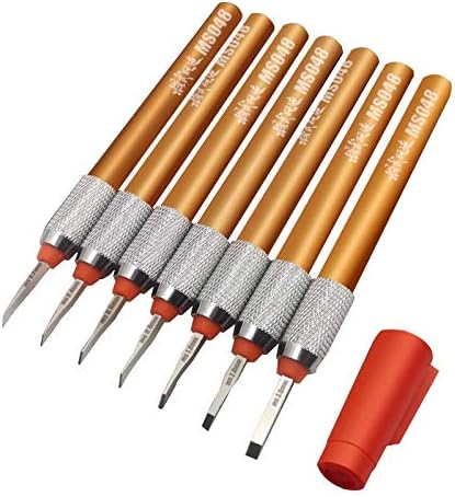 ANSAI Hobby Tools - Cincel para herramientas de corte, 7 piezas, 0.20.40.60.80.039 in0.079 in0.118 in (todos los 7 tamaños)