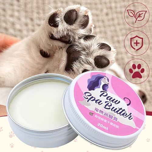 Balsam Für Hundepfoten - 20ml Tierkrallen Feuchtigkeitsprodukt | Welpenpfoten Feuchtigkeitscreme - Für Tierliebhaber Winter Sommer Outdoor Abenteuer Heißer Asphalt Kaltes Wetter Wandern Zuhause