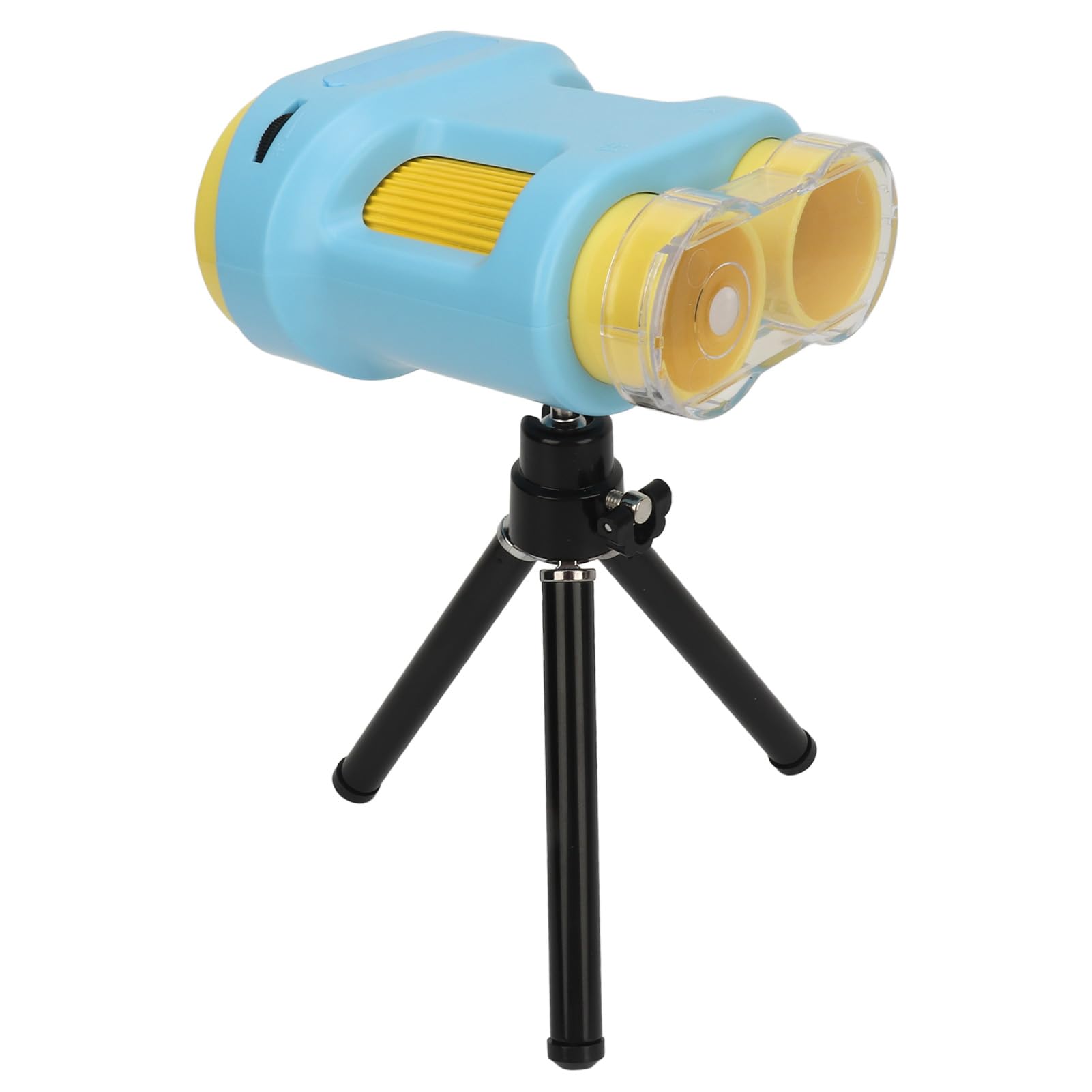 Mikroskop Cyfrowy z Podwójnym Obiektywem i Powiększeniem 1000X dla Dzieci, Zabawkowy Aparat Naukowy 1080P ze Statywem, 6 Slajdów w Zestawie (BLUE)