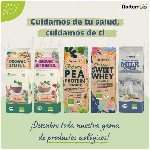 Nortembio-Proteina-ISO-Guisantes-350-g-Ecologica-Sin-Sabor-Origen-100-Natural-Proteina-de-Guisante-Aislada-para-Veganos-Pea-Protein-Isolate-En-Polvo-Sin-Azucares-ni-OGM-sin-Gluten