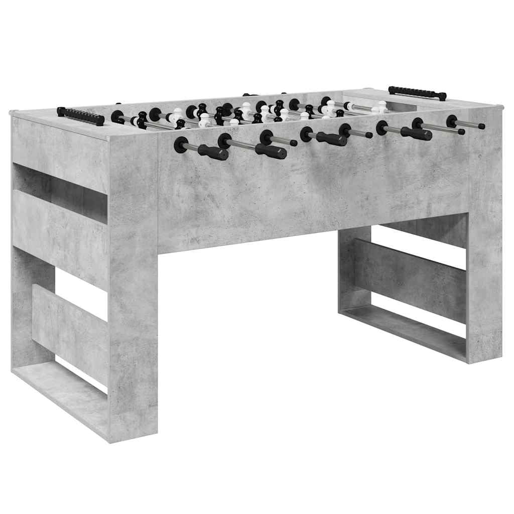 vidaXL Table de Foosball Gris Béton 146,5 x 74 x 85 cm, Table de Baby-Foot rectangulaire Moderne, idéale pour Vos soirées en Famille, résistante et Parfaite pour s'amuser à l'intérieur