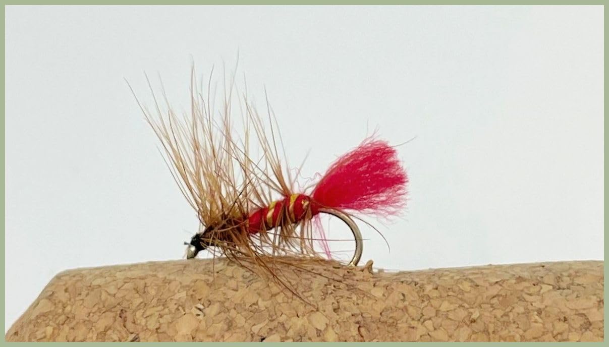 Soldier Palmer dry trout flies, choice of size and quantity, Will fish well all year, Grayling will take them (3, 14)