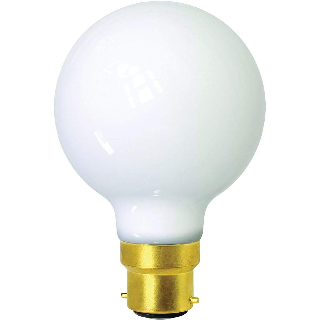 GIRARD SUDRON719008-LED 80mm Globe G80 LED Filament Lightbulb Lamp, B22 (BC Bayonet Cap), Milky, Warm White, 806 Lumens, 7 W, Opal