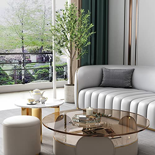 Guyuso Artificial Olive Tree 5Ft Tall (1014 Leaves) Olive Tree In Plastic Pot Faux Olive Plant For Home Decoration #TOP4