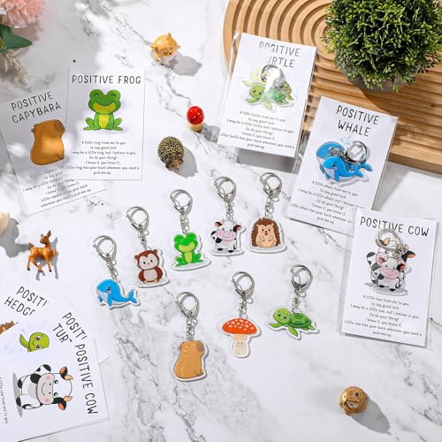 Image of Landical Positive Animal Keychains Bulk, Back to School