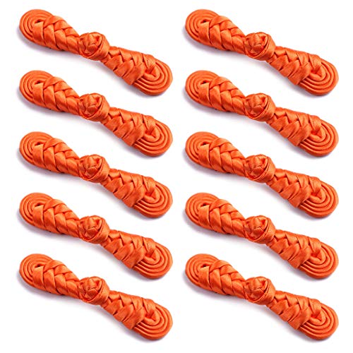 Chinese Cheongsam Buttons10 Pairs Solid Handmade Knots for Frog Buttons for Jackets Corsets Handbag Decoration