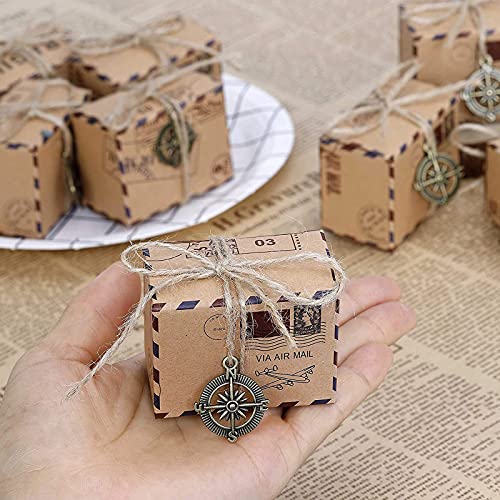 50pezzi Scatole Portaconfetti in Carta