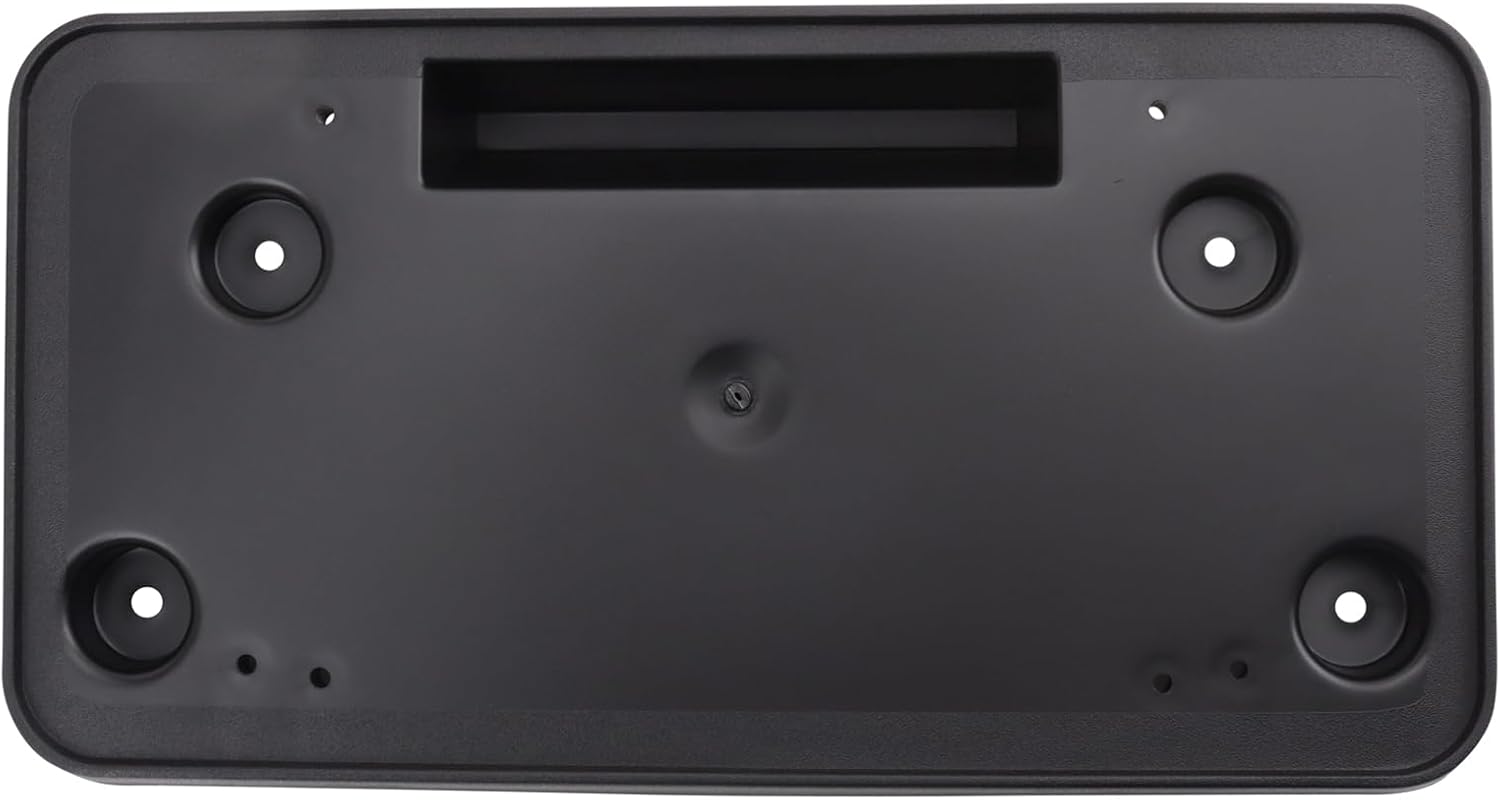 TRQ License Plate Bracket Black Compatible with 2021-2024 GMC Yukon Yukon XL GM1068253