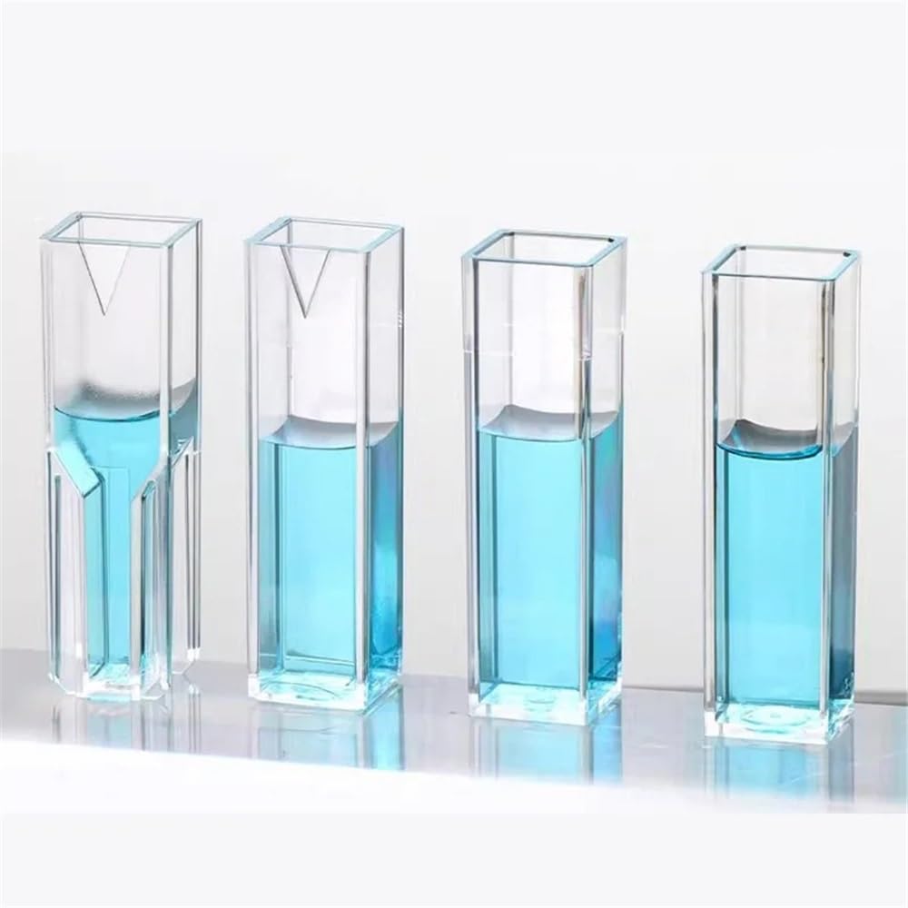 Cuvette monouso da 100 pezzi/lotto, 5 tipi diversi, 4,5 ml/1,5 ml, 10 mm, in plastica, colorante, PS.(130-100Pcs)