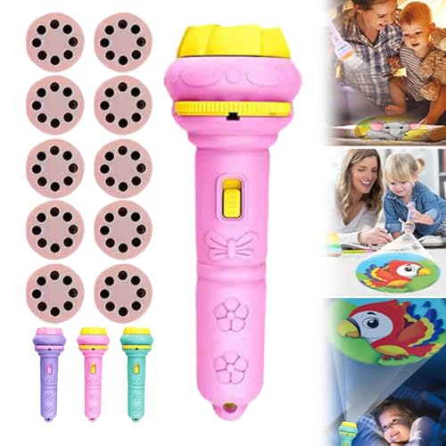 Kids Projection Flashlight, kids flashlight projector, kids projector flashlight, Slide Projector Torch Projection Light, Learning Bedtime Night Light Story Torches for Kids(Pink,80 Graphics) Kids Projection Flashlight, kids flashlight projector, kids projector flashlight, Slide Projector Torch Projection Light, Learning Bedtime Night Light Story Torches for Kids(Pink,80 Graphics)