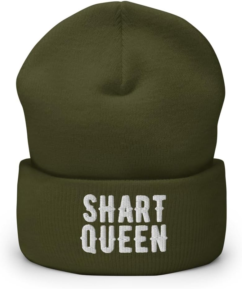 Hogue WS LLC Shart Queen Hat (Embroidered Beanie) Funny Woman Farted Hat