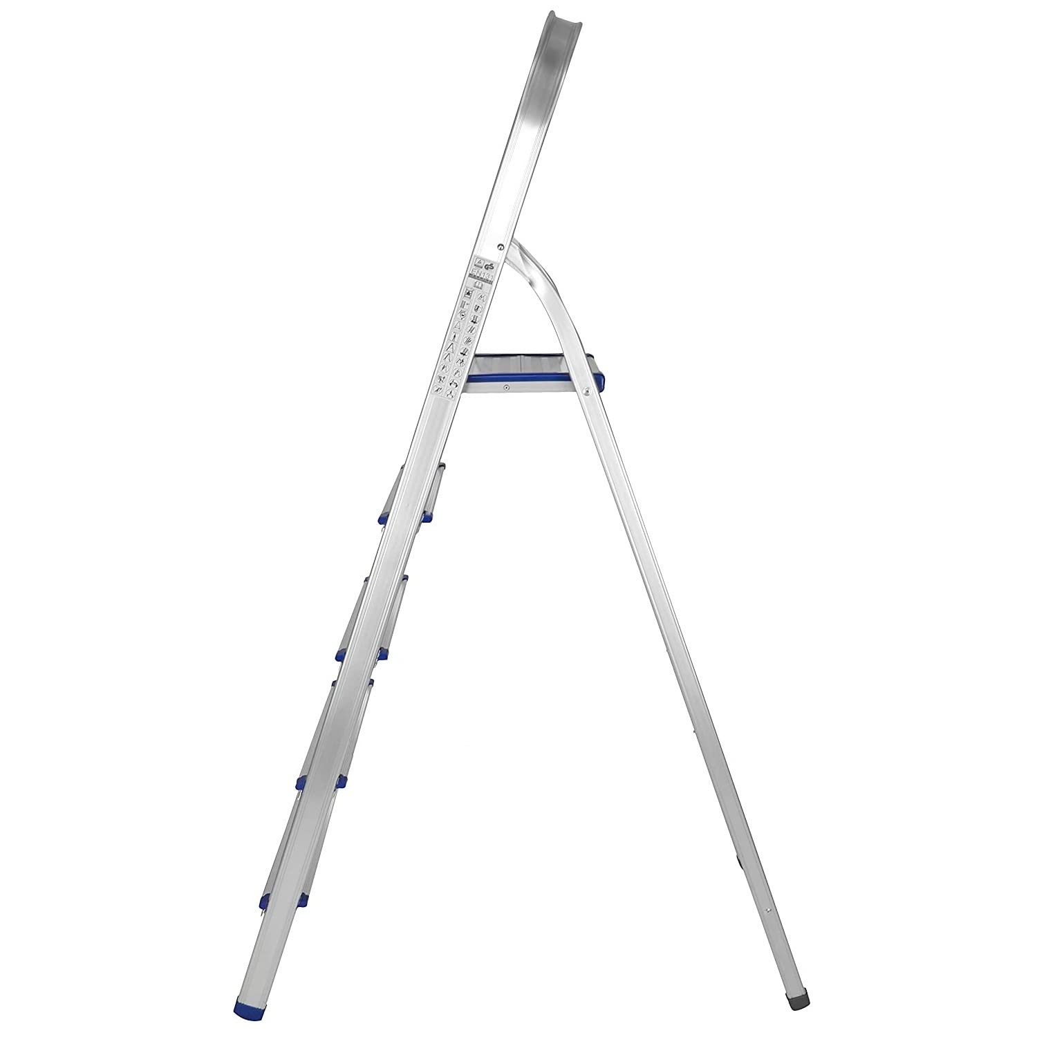TREPPE Escalera Aluminio Plegable Tijera Ligera 5 Peldaños