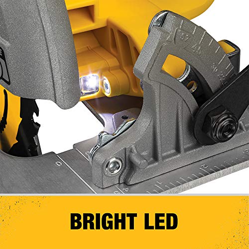DEWALT 20V MAX XR Circular Saw, 7-1/4-Inch, Brushless, Power Detect Tool Technology (DCG418X2)