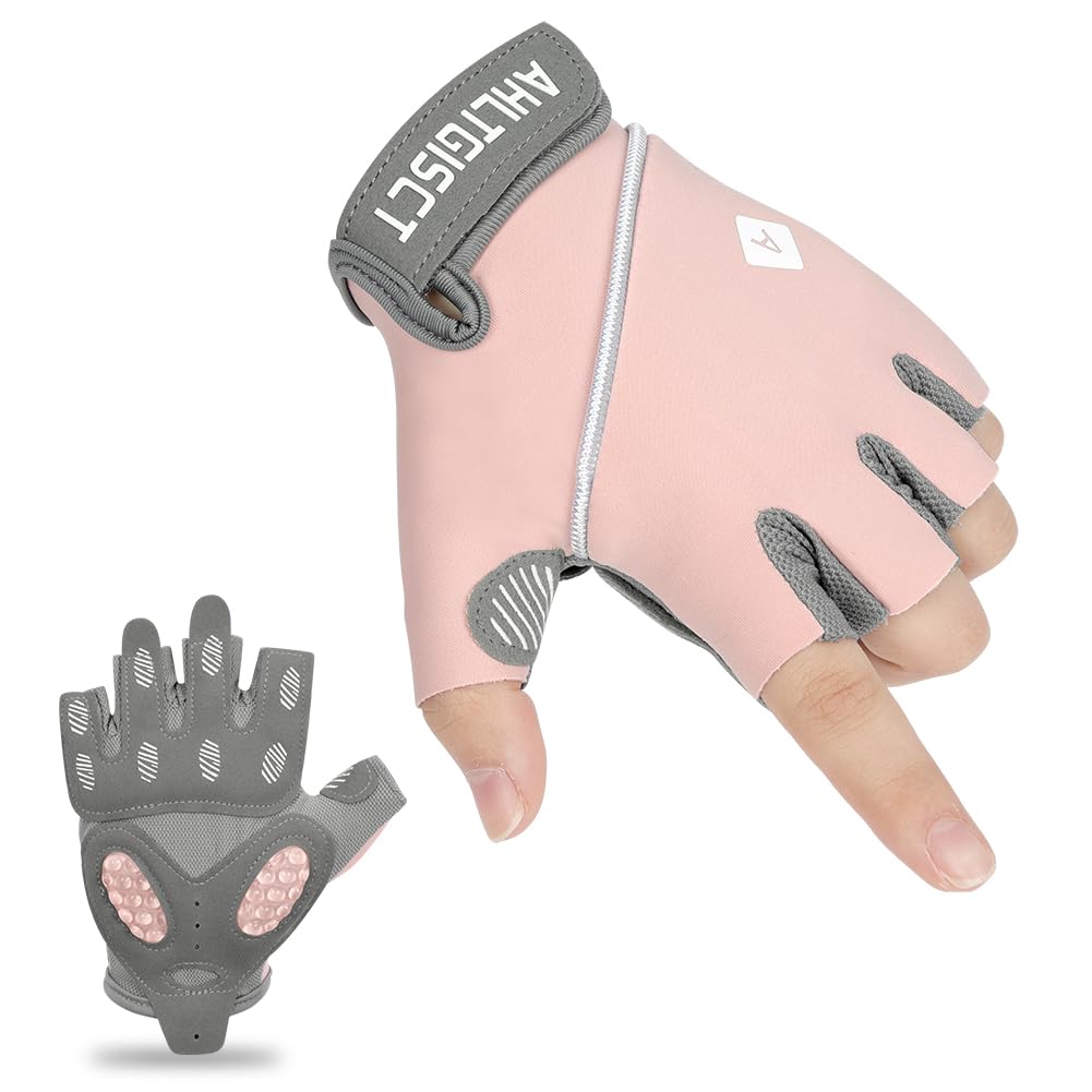 HOTUT Weightlifting Gloves,Gym Workout Gloves,Non-Slip Silicon Padded Palm Protection,Breathable and Fitted,for Training Lifting Weight Cycling Climbing Rowing,for Men and Women