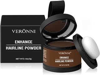 Hairline Powder Root Touch Up Hair Color, Instant Hairline Powder for Thinning Areas and Gray Hair Coverage, Natural and Non-greasy Root Cover up for Women and Men (Ash Brown, 01)