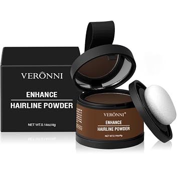 Hairline Powder Root Touch Up Hair Color, Instant Hairline Powder for Thinning Areas and Gray Hair Coverage, Natural and Non-greasy Root Cover up for Women and Men (Ash Brown, 01)