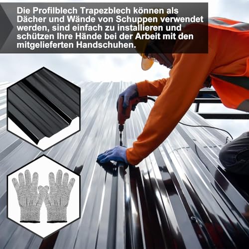 Tôle toit et mur anthracite pour rénover un abri de jardin