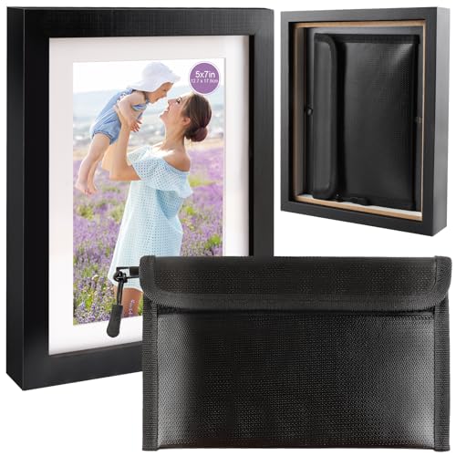 Oranwell Photo Picture Frame Diversion Safe with Money Bag, 5"x7"