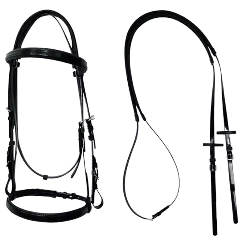 Bridas Anatómicas para Caballos Bridas Cómodas para Caballos Ajustables Impermeables y Suaves para Entrenamiento Diario Espectáculos Ecuestres y Más (Color : Schwarz, Size : One Size Fits All)