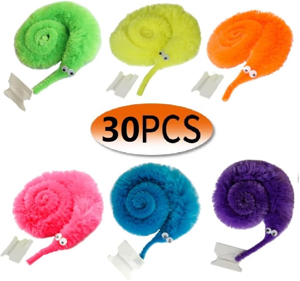 24PCS Magic Worm Toys,Worm on a String,Worm Trick Toys,Wiggly Twisty