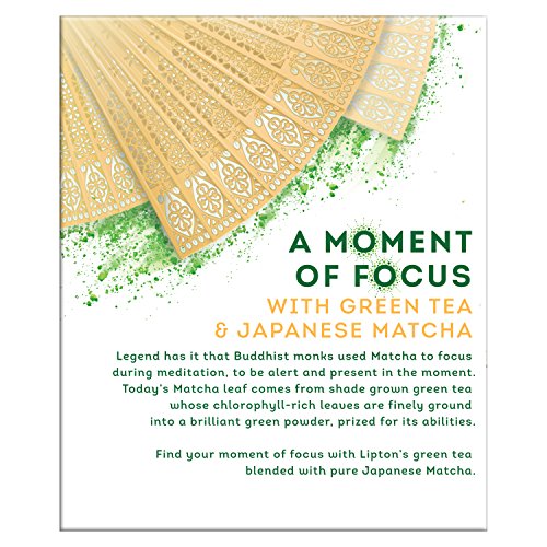 Lipton Magnificent Matcha Green Tea Bags, Ginger 15 Ct #TOP2