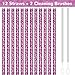 NiHome 12-Pack Stylish Leopard Print Plastic Replacement Straws for Stanley Tumbler, 12