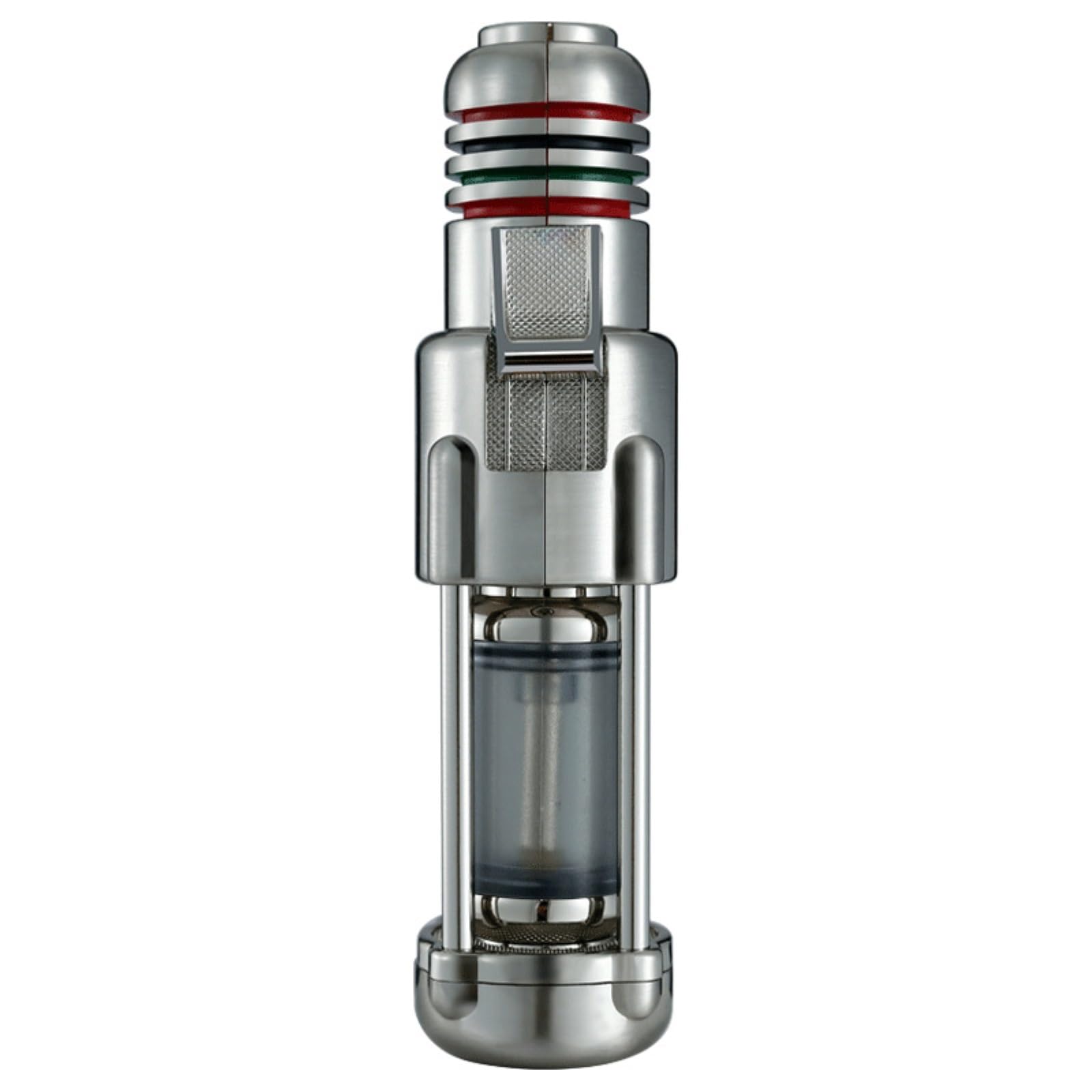 Encendedor de antorcha de butano, Encendedor con Llama Ajustable, Tanque de Combustible Transparente, Encendedor de butano Recargable for Camping, Barbacoa, Cocina (Paquete de 2)(A)