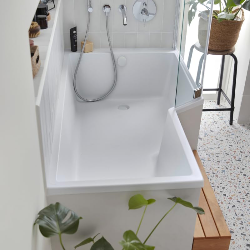 Pack baignoire bain douche 180 x 90 JACOB DELAFON Neo version droite + pare bain chromé