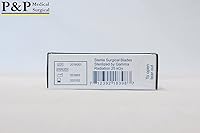 Vista 4 de P&P Medical Surgical Cuchillas de bisturí quirúrgicas desechables, acero al carbono estéril de alta calidad, 2.1% 10xx envueltas individualmente por