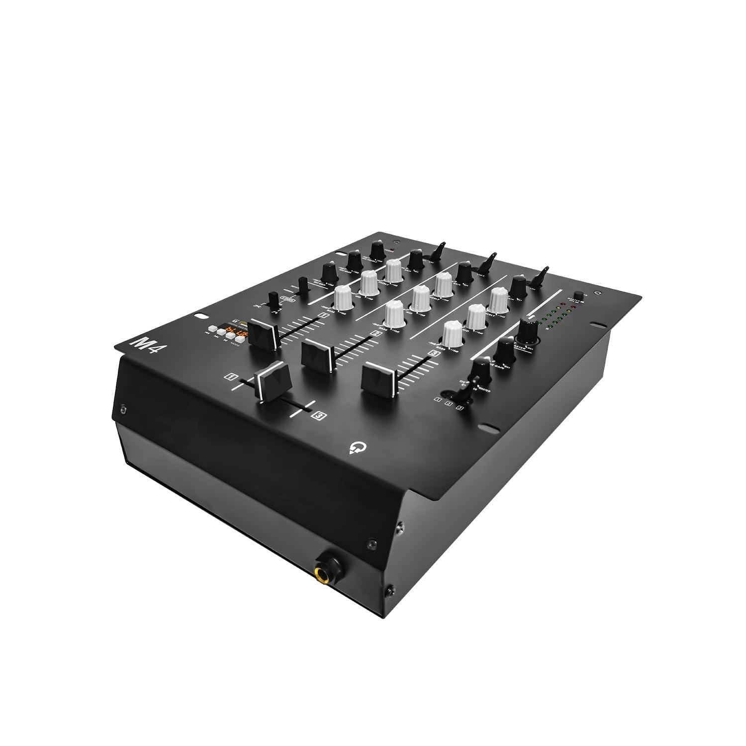DJ-Controller, Professioneller 4-Kanal-Stereomixer mit Soundkarte, Heim-KTV-Bühnen-DJ-Mischkonsole