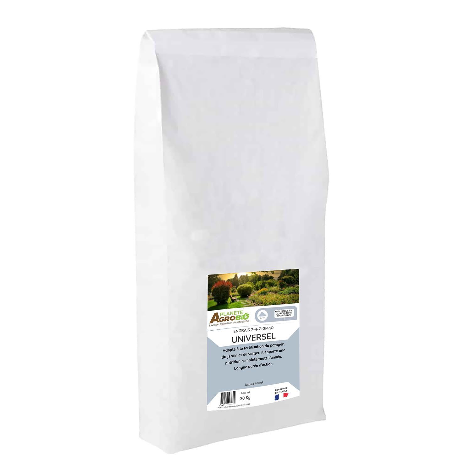 Engrais micro granulés 7-4-7 universel 20 Kg