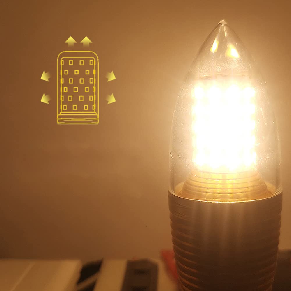 LED-Birnen, Maisglühbirne mit E14-Sockel, LED-Kerzenlampe, 9 W, 12 W, 800 lm, 120 Watt-Äquivalent, 3000 K, 6000 K, Nicht dimmbar, AC 85 V ~ 265 V (10er-Pack)