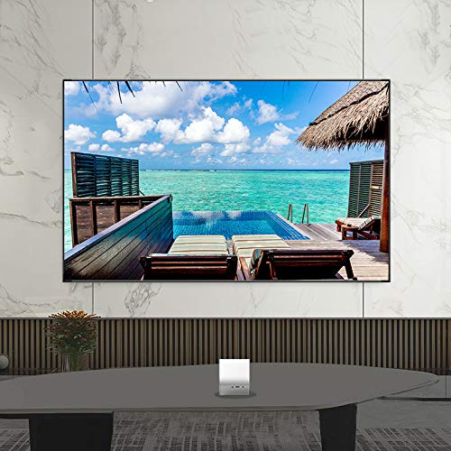 AE-Smart - Anti-light folding projector screen HD home theater 60-130 inch 16:9 screen smartphone screen projector hologram (130 inch)