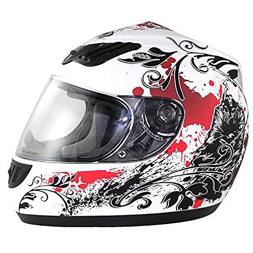 WinNet Casco da moto integrale femminile o
