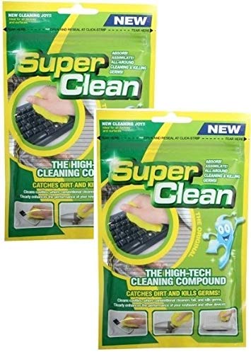 FRNDZMART Super Clean Gel, Pack of 2, Reusable | for Easy Cleaning The Gaps in Electronic Products Like Light Switch Board, AC Vent, Remote, Keyboard, etc