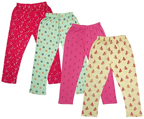 Image of indi weaves Girls Super Soft Cotton Solid Capri Pants Pack of 2