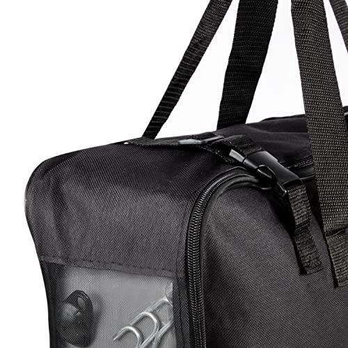 Aufbewahrungstasche für Zelt Teppich - 55x40x15 cm - mit 12 Heringen - Transport Tasche - Zeltteppich - schwarz - 420D Polyester - wasserdicht