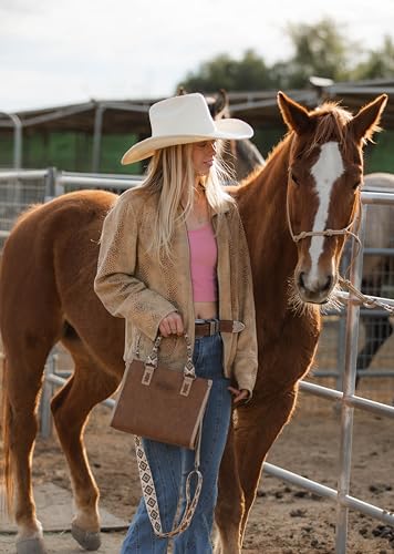 Bolso Tote estilo Western Retro para mujer miniatura 3