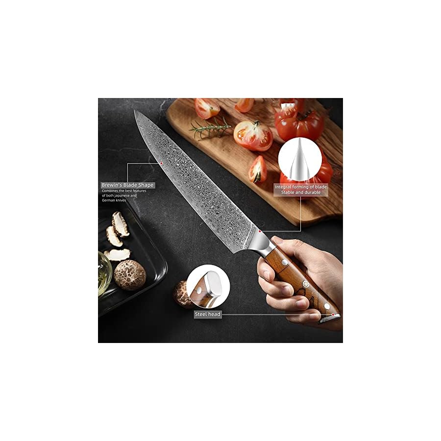 Kitchen-Knife-Sets-8-PCS-Damascus-Steel-8Pcs-Kitchen-Knife-Set-Pro-Japanese-Style-Knives-Sharp-Chef-Santoku-Slicing-Knife-Utility-Paring-Knife Kitchen Knife Sets, 8 PCS Damascus Steel 8Pcs Kitchen Knife Set Pro Japanese Style Knives Sharp Chef Santoku Slicing Knife Utility Paring Knife