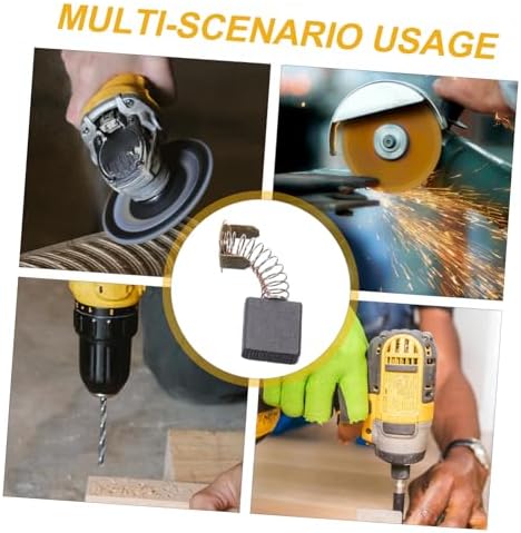 NUOBESTY Elektrikli aletler için 20 adet karbon fırça, motor fırçası, taşlama makineleri için, titreşimi azaltır, uyumlu - Görsel 3