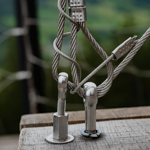 sourcing map 10 Stücke M5 x 30mm 304 Edelstahl Maschinen Schulter Linkes Auge Bolzen Rigg DE