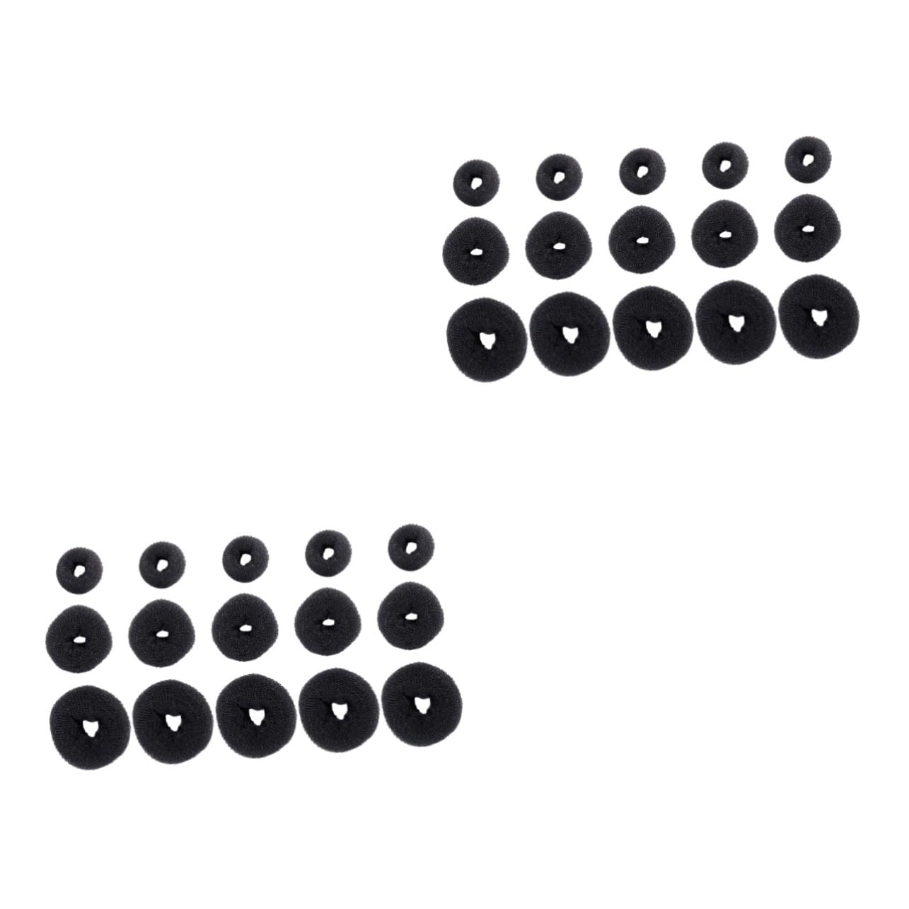 Beavorty 2 Set Di Strumenti Per Chignon Per Ragazzi E Ragazze Porta Chignon A Ciambella Strumento Per Lo Styling Dei Elegante E Facile Da Usare 15 Pezzi*2