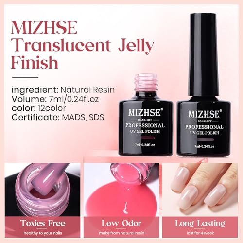 Set 12 Esmaltes Gel Jelly Gel Polish miniatura 6