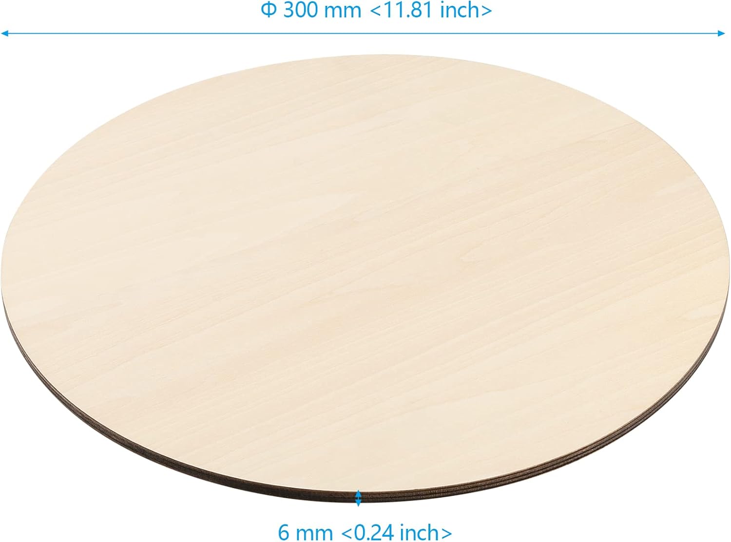 12 PCS 12 Inch Round Wood Circles,1/4 Inch Thick Wooden Cutout, Blank Wood Round,Unfinished Wood Circles for Crafts, Door Hanger, Wall Art, DIY and Decorations