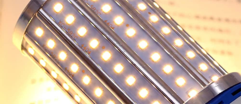40W Corn LED Light Bulb E26 Base Area Light (350W Equivalent) 4200 Lumen for Indoor Lighting, Garage, Warehouse, High Bay Light Fixture, 3000K Warm White, AC85-265V, 360 Angle Beam Degree, 4 Pack