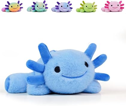 Stuffed Axolotl Plush,Axolotl Toy,8.66" Axolotls Plush Toy,Birthday Gift for Boys and Girls Gift for Christmas.Blue,1 Pack