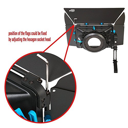 Fotga Dp3000 M3 4X4 Swing-Away Matte Box For 15Mm Rail Follow Focus Rig Dslr Mirrorless Camera Canon Eos R Eos-1D X 5D 5Ds R 6D 7D Ii Iii Iv Nikon Z6 Z7 D5 D850 Sony A7 A7R A7S Ii Iii Iv A7Iv Bmpcc 4K #TOP5