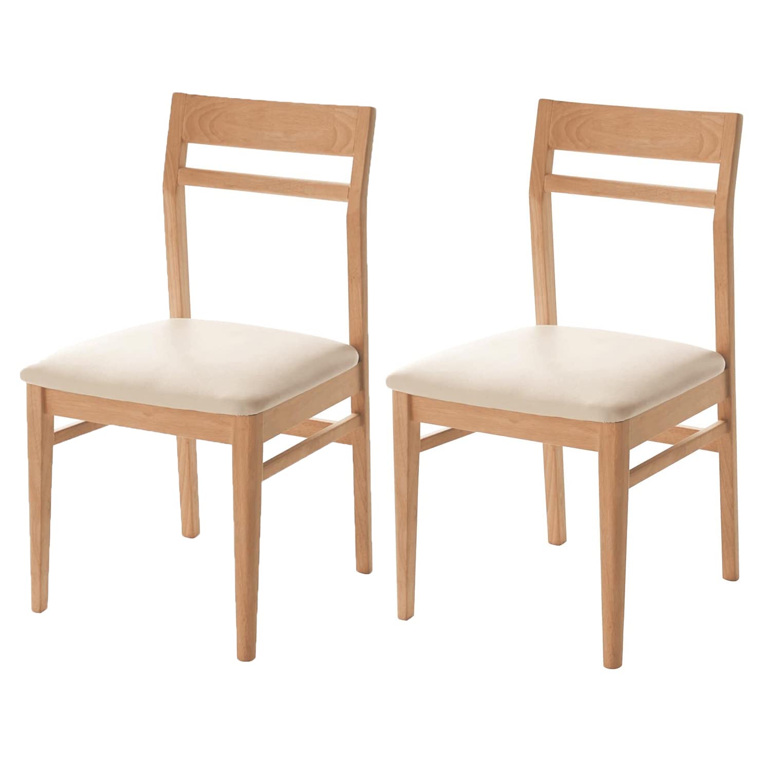 Amazon｜[ベルメゾン] ダイニングチェア 2脚 セットシンプル 椅子