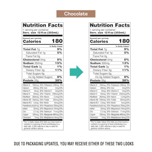 Image of OWYN Only What You Need High Protein Shake, Chocolate Flavored, 26g Protein, 0g Sugar, 3g Fiber, Dairy Free, Plant Based Protein Drink, 12 Count
